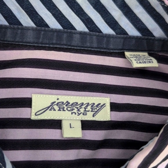 Jeremy Argyle NYC button down long sleeve shirt size large great condition ! - Picture 14 of 16